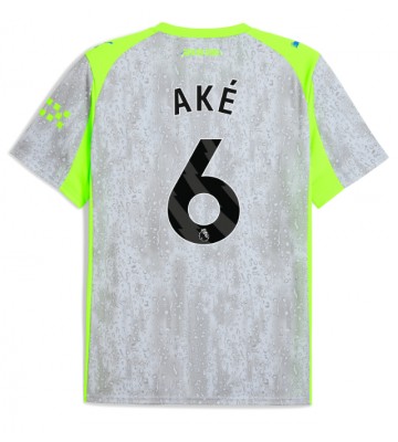 Lacne Muži Futbalové dres Manchester City Nathan Ake #6 2025-26 Krátky Rukáv - Tretina